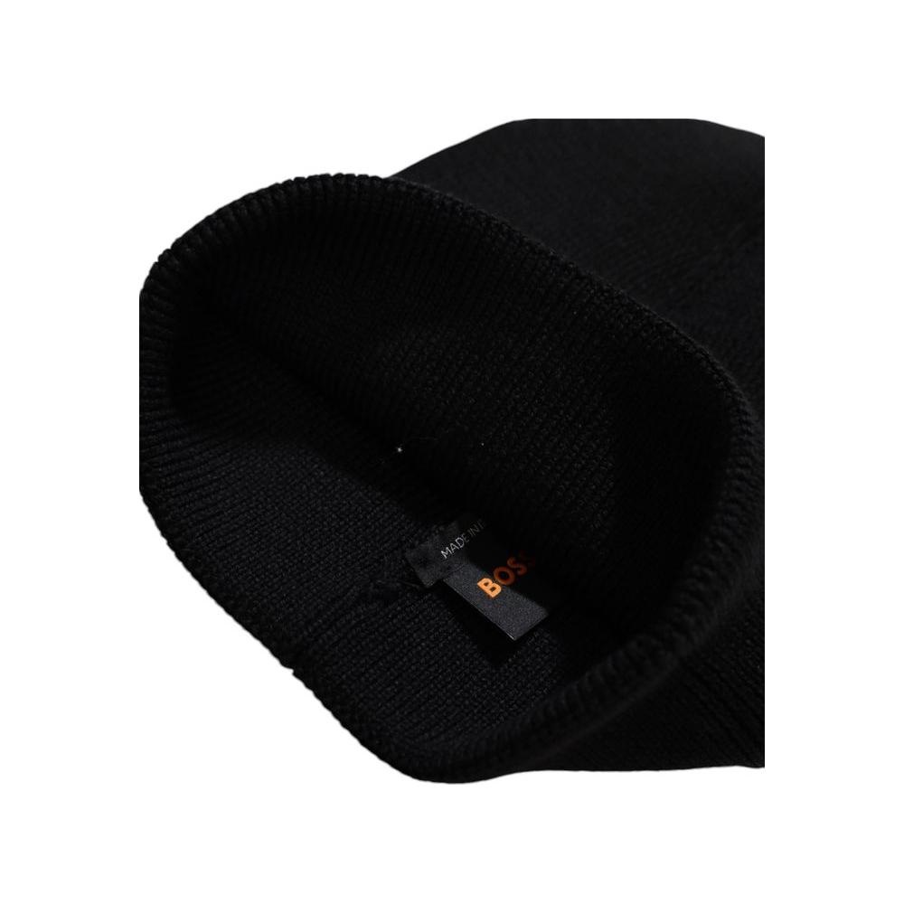 Hugo Boss Black Wool Hats & Cap Hugo Boss