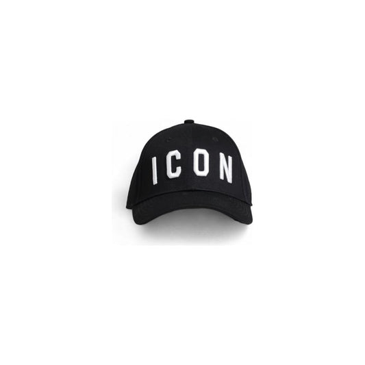 Icon Black Cotton Hats & Cap Icon