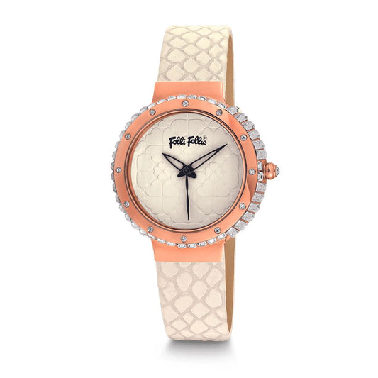 Folli Follie White Leather Watch Folli Follie