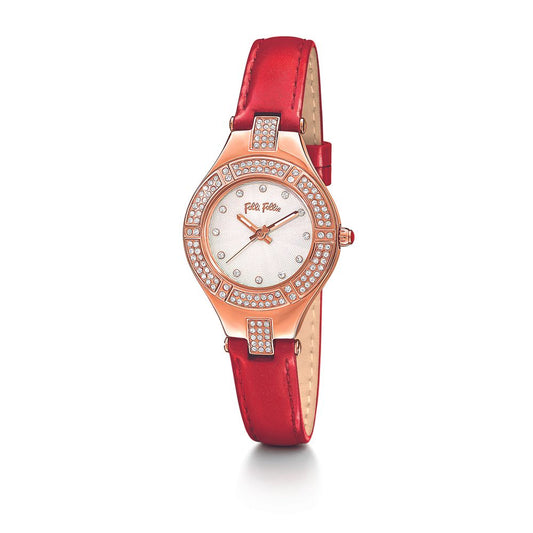 Folli Follie Red Leather Watch Folli Follie