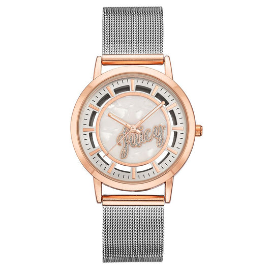 Juicy Couture Silver Stainless Steel Dress Watch