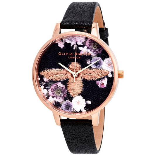 Olivia Burton Black Synthetic Leather Watch Olivia Burton