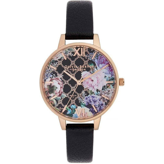 Olivia Burton Black Synthetic Leather Watch Olivia Burton