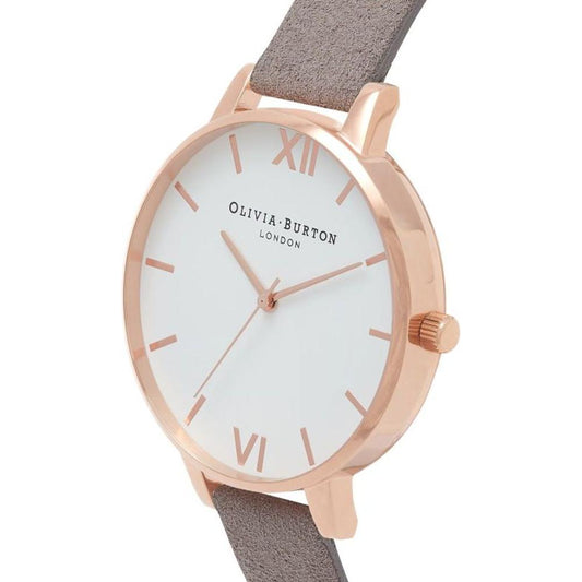 Olivia Burton Gray Synthetic Leather Watch Olivia Burton