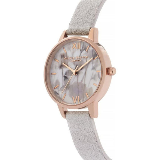 Olivia Burton Gray Synthetic Leather Watch Olivia Burton