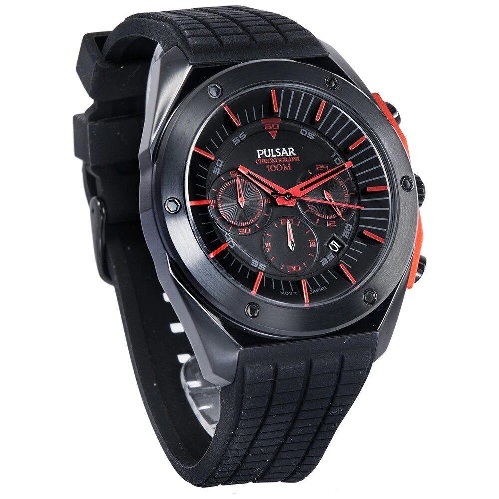 Pulsar Black Rubber Watch Pulsar