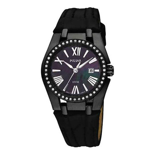 Pulsar Black Leather Watch Pulsar