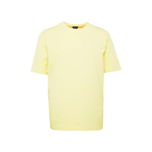 Hugo Boss Yellow Cotton T-Shirt Hugo Boss