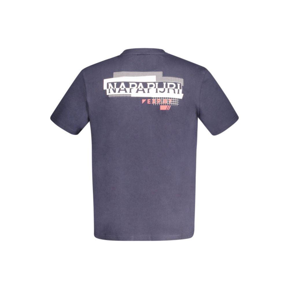 Napapijri Blue Cotton T-Shirt Napapijri