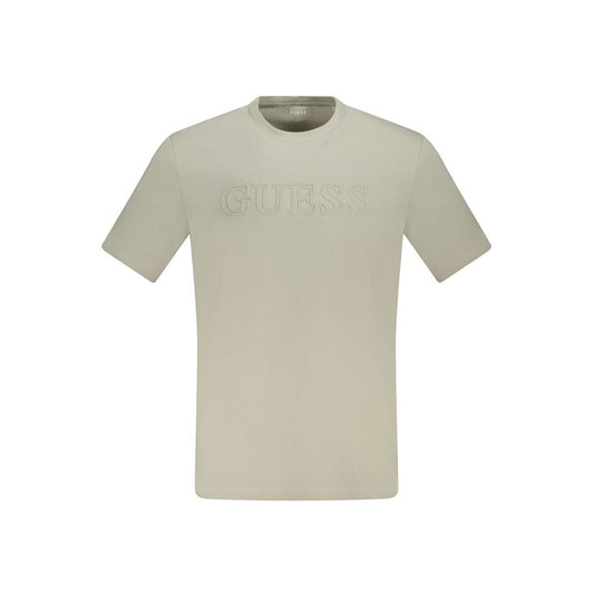 Guess Jeans Beige Cotton T-Shirt Guess Jeans