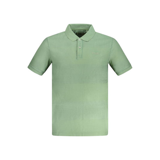 Guess Jeans Green Cotton Polo Shirt Guess Jeans