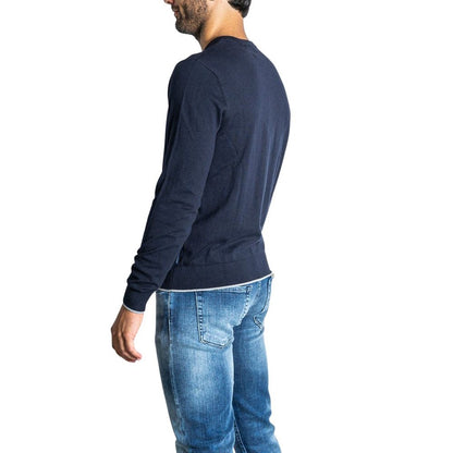 Armani Exchange Blue Cotton Sweatshirt