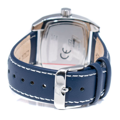 Chronotech Blue Leather Dress Watch Chronotech