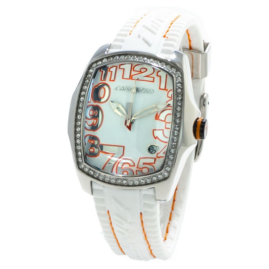 Chronotech White Rubber Sport Watch