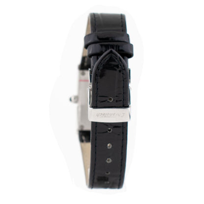 Chronotech Black Leather Dress Watch