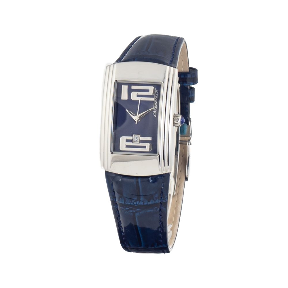 Chronotech Blue Leather Dress Watch Chronotech