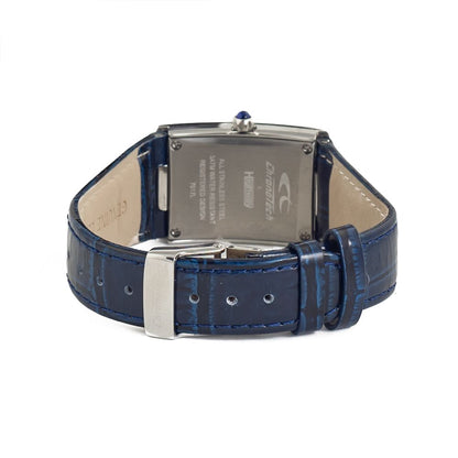 Chronotech Blue Leather Dress Watch Chronotech