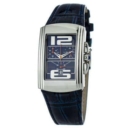 Chronotech Blue Leather Dress Watch Chronotech