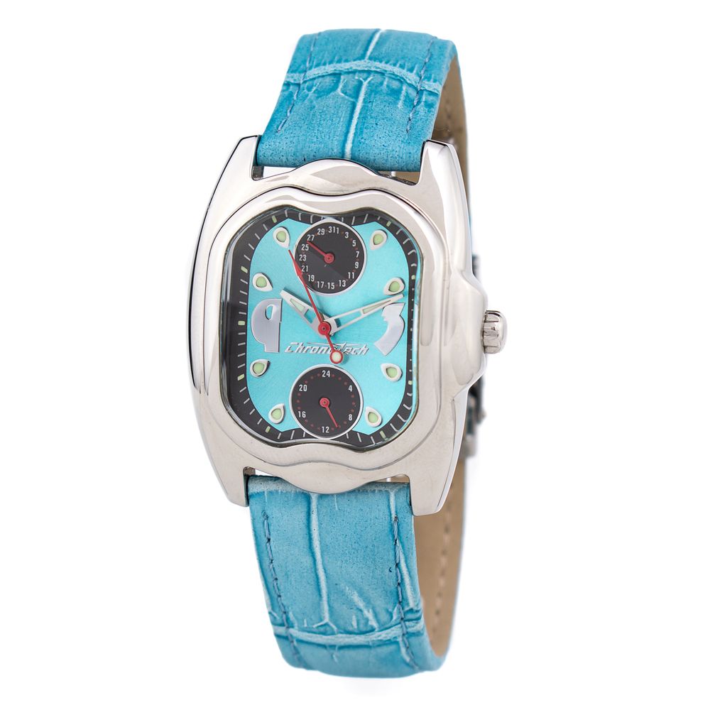 Chronotech Blue Leather Dress Watch Chronotech