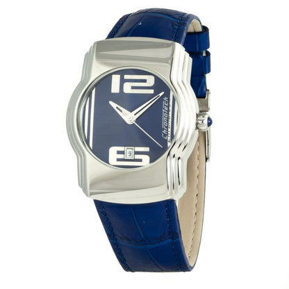 Chronotech Blue Leather Dress Watch Chronotech