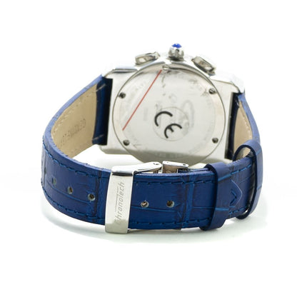 Chronotech Blue Leather Dress Watch Chronotech