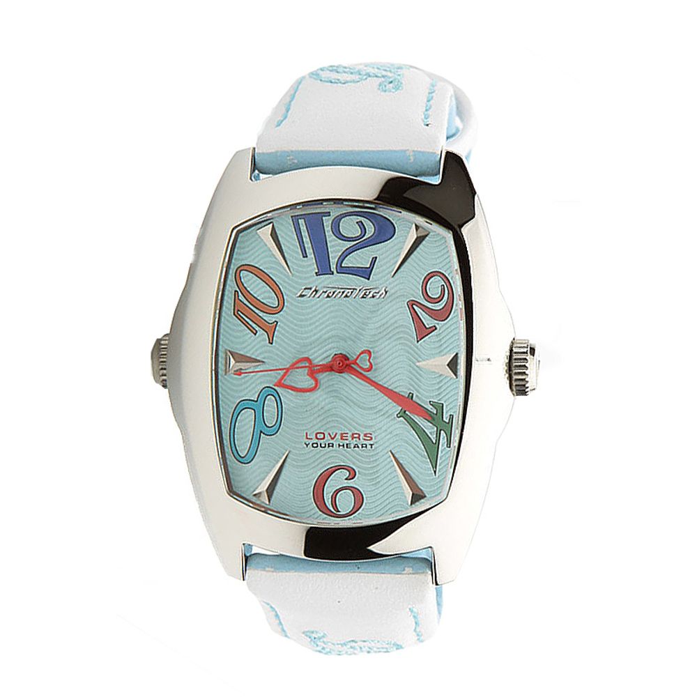Chronotech Blue Leather Dress Watch Chronotech