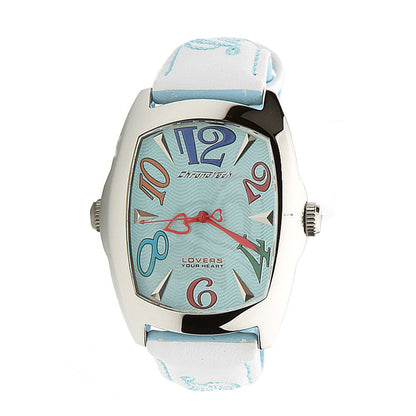 Chronotech Blue Leather Dress Watch Chronotech