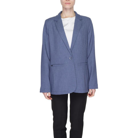 Street One Blue Polyester Blazer
