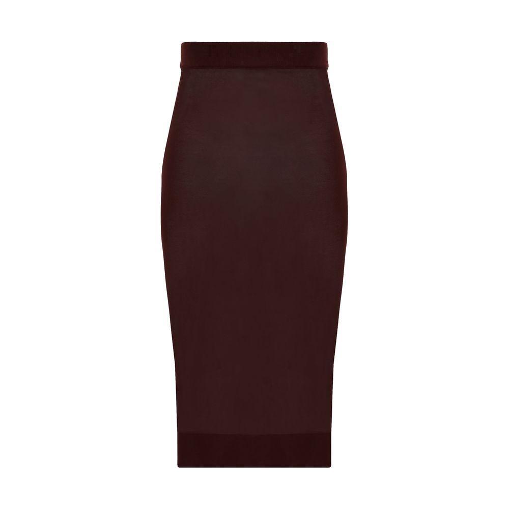 Saint Laurent Midi Skirt Saint Laurent