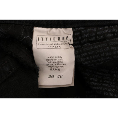 John Galliano Gray Wash Cotton Stretch Regular Fit Jeans