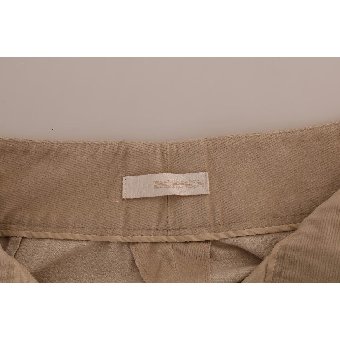 Ermanno Scervino Beige Cotton Bootcut Pants