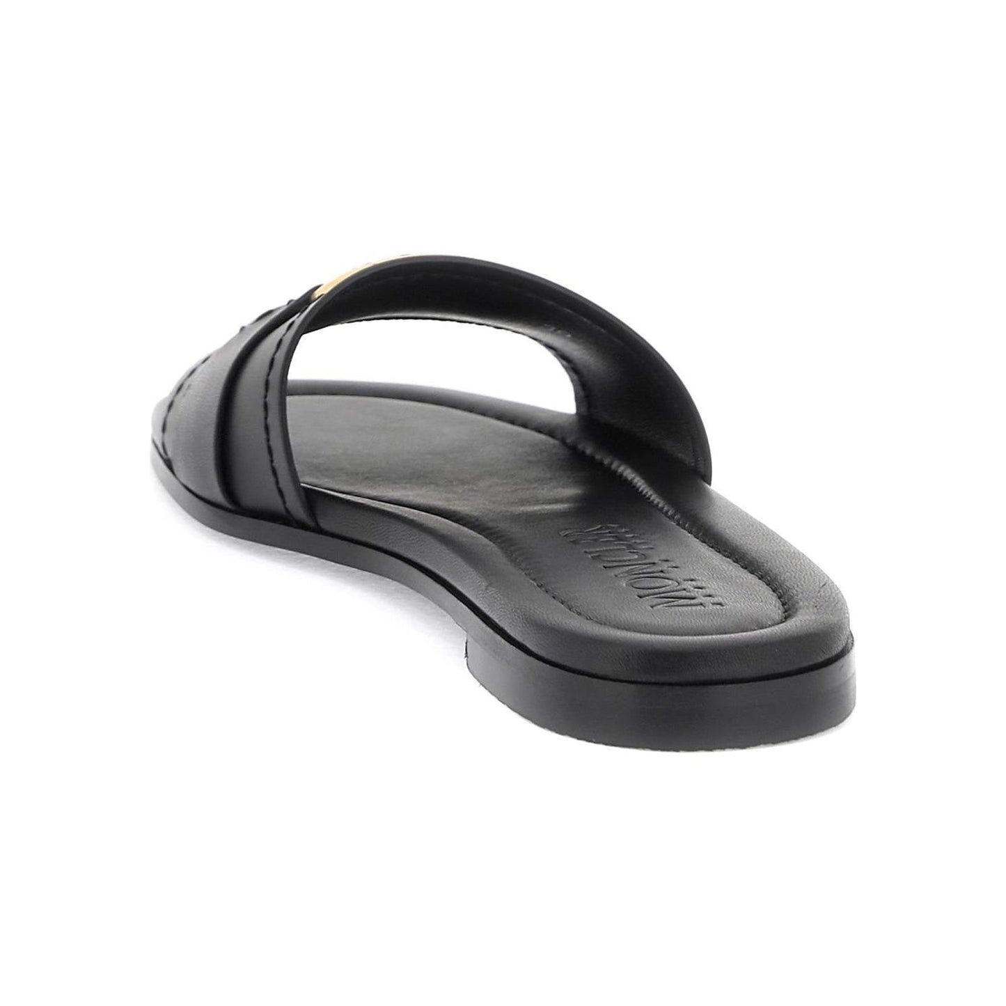 Moncler leather bell slides for women Sandals Moncler