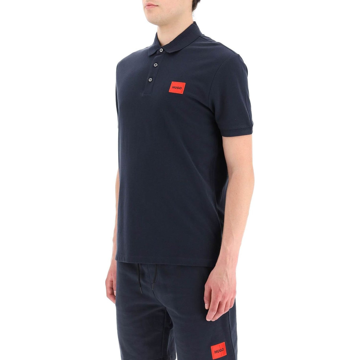 Hugo logo patch polo shirt Topwear Hugo