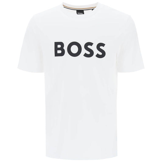 Boss tiburt 354 logo print t-shirt Topwear Boss