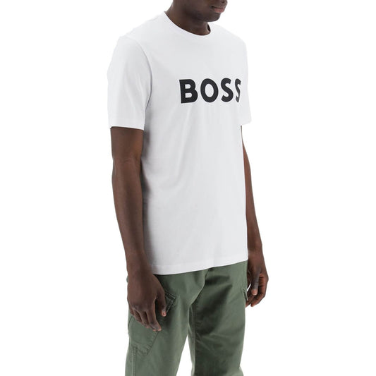 Boss tiburt 354 logo print t-shirt Topwear Boss