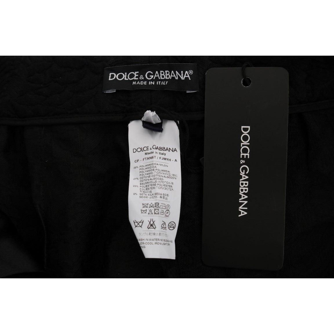 Dolce & Gabbana Elegant Floral Brocade Dress Shorts Jeans & Pants Dolce & Gabbana