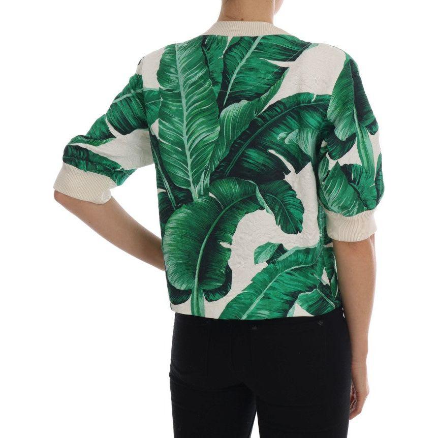 Dolce & Gabbana Tropical Sequined Sweater - Lush Greenery Edition Dolce & Gabbana