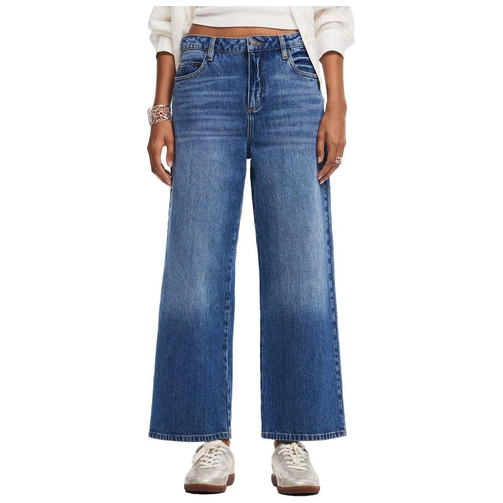 Desigual Blue Cotton Jeans & Pant Desigual