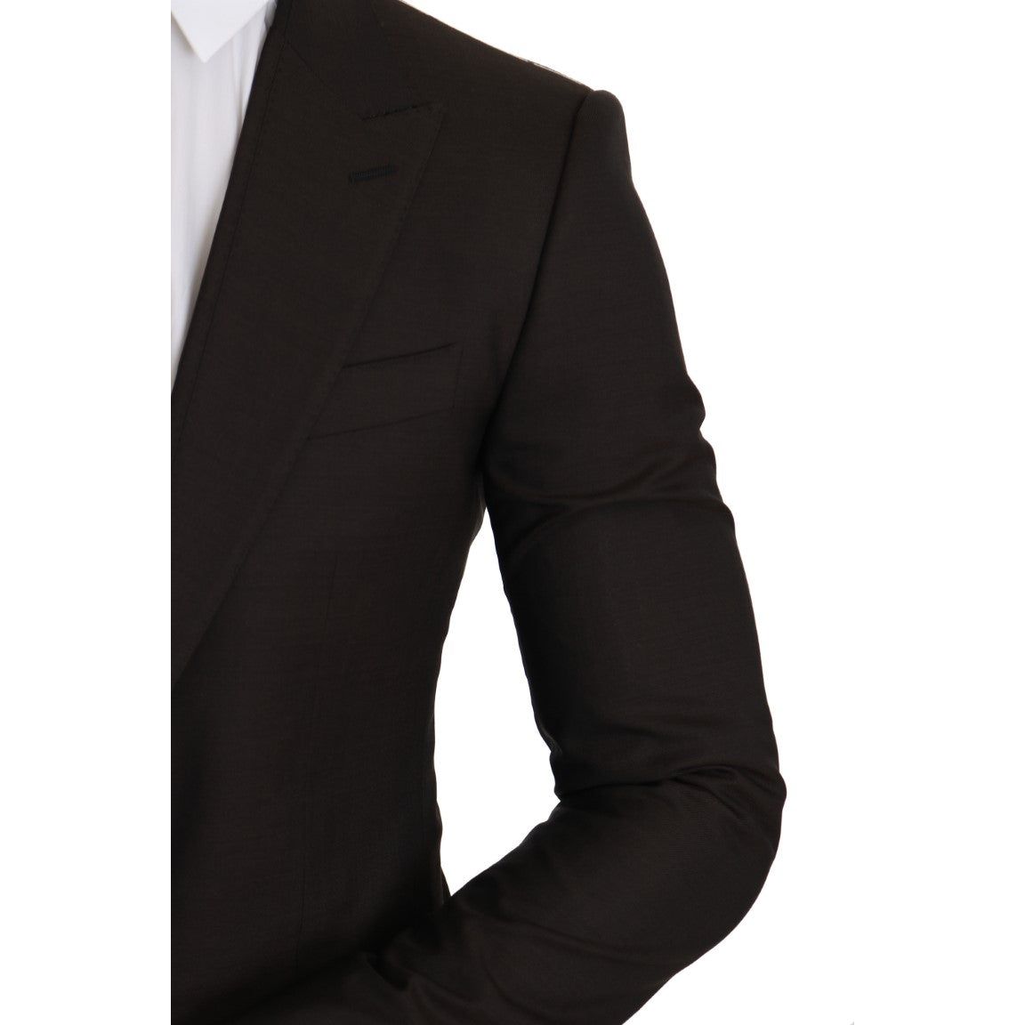 Dolce & Gabbana Sleek Slim Brown Virgin Wool Blazer Jacket Dolce & Gabbana