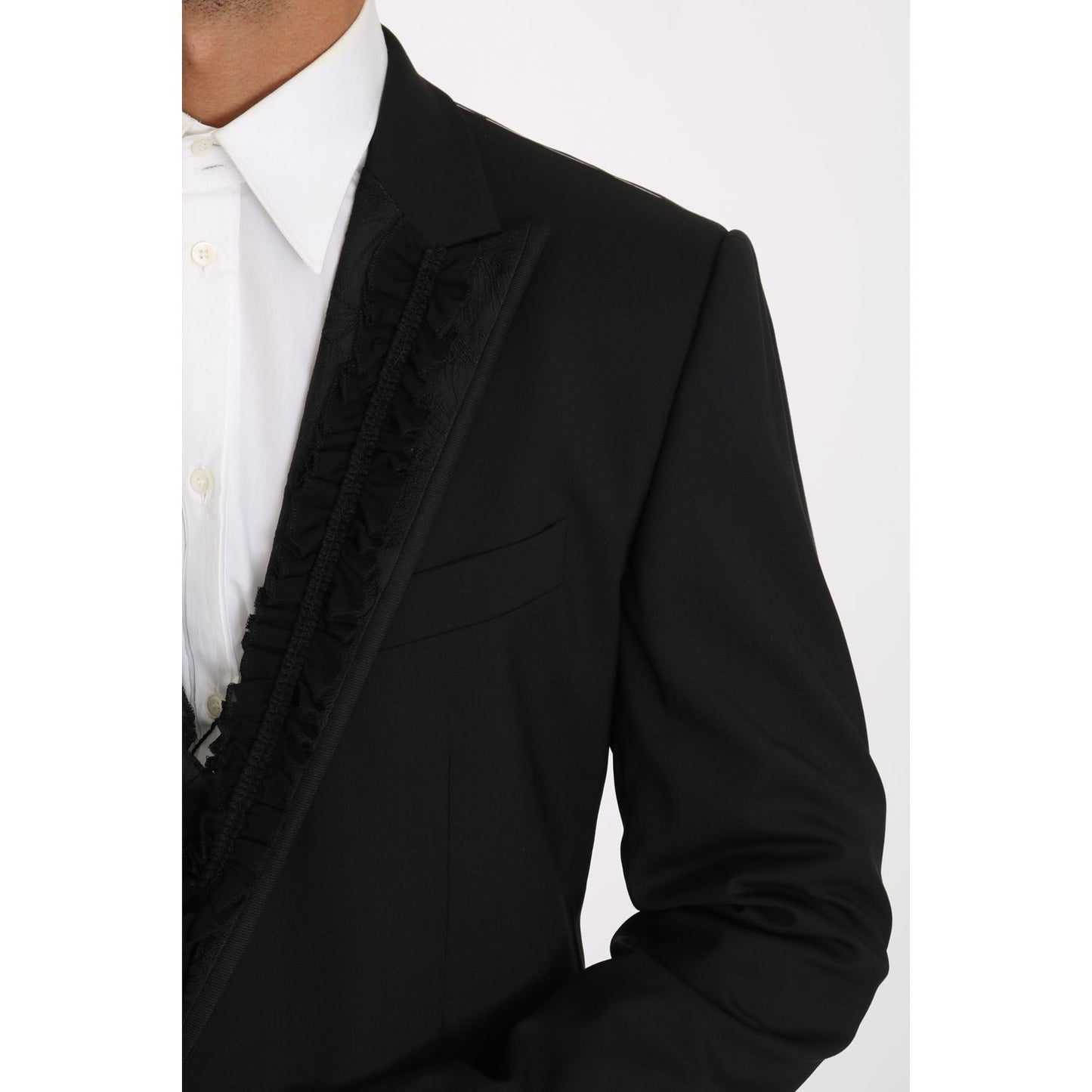 Dolce & Gabbana Elegant Black Slim Fit Martini Blazer Jacket Dolce & Gabbana