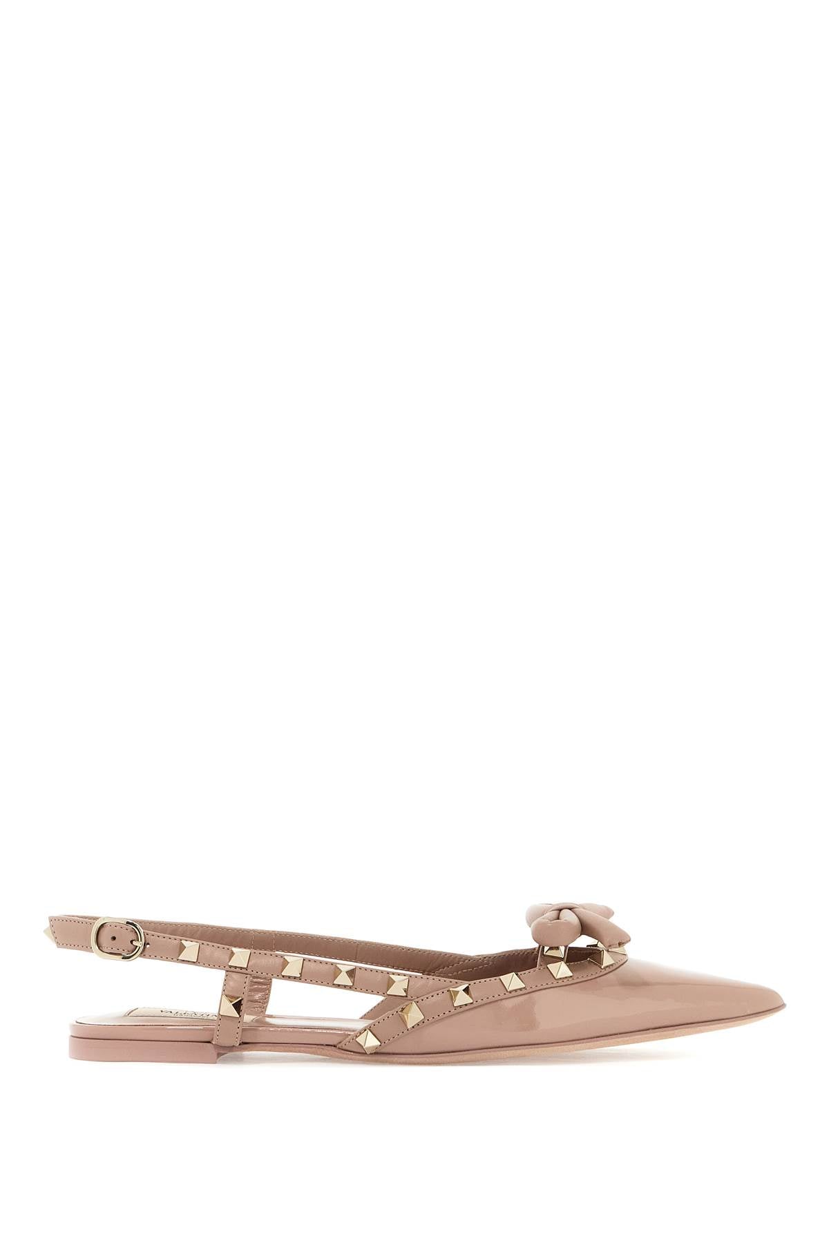 Valentino Garavani rockstud bow slingback baller Flat Shoes Valentino Garavani