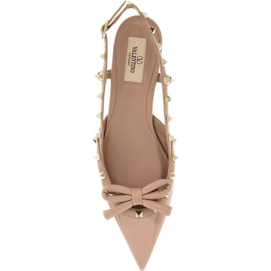 Valentino Garavani rockstud bow slingback baller Flat Shoes Valentino Garavani