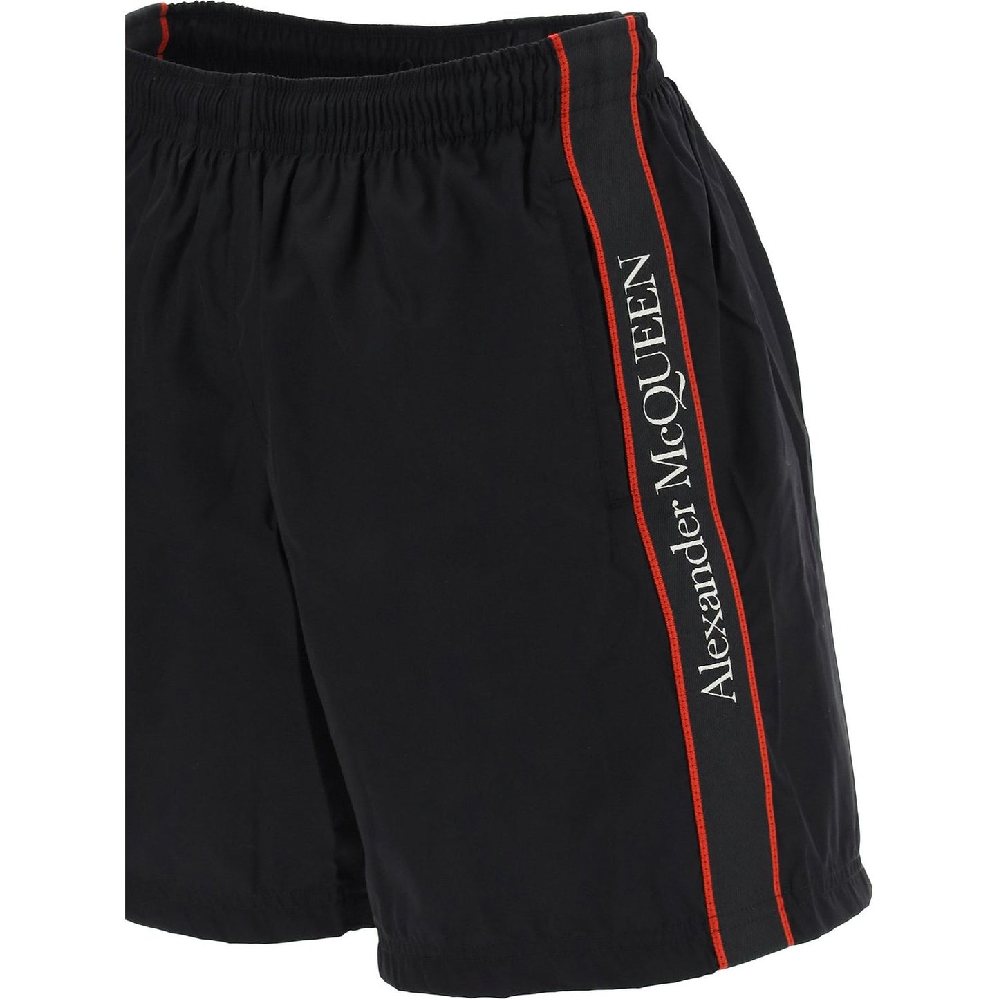 Alexander Mcqueen swimtrunks with logo selvedge Beachwear & underwear Alexander Mcqueen