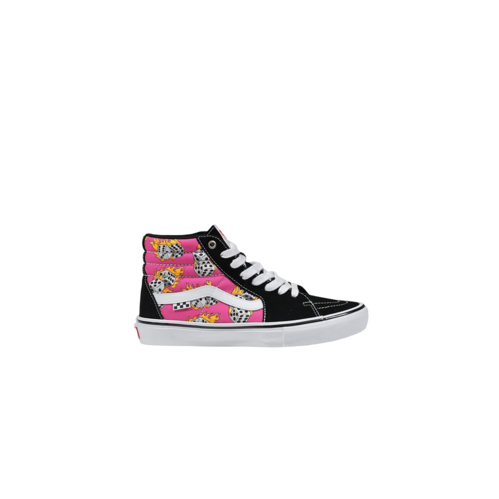 Vans Pink Suede Leather High Top Sneakers