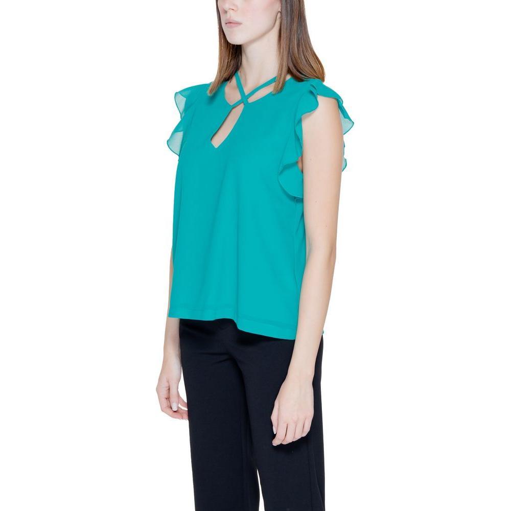 Rinascimento Green Polyester Blouse