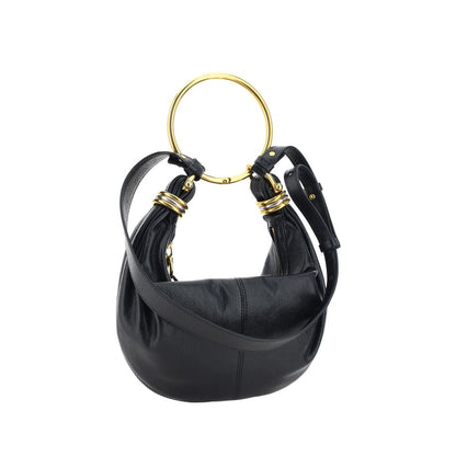 Chloé Black Calf Leather Bos Taurus Handbag