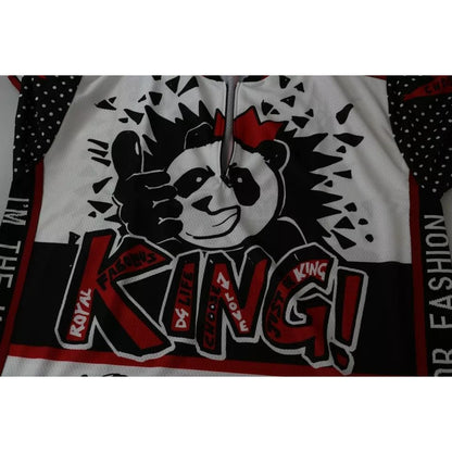 Dolce & Gabbana White King Panda Polyester T-shirt Top
