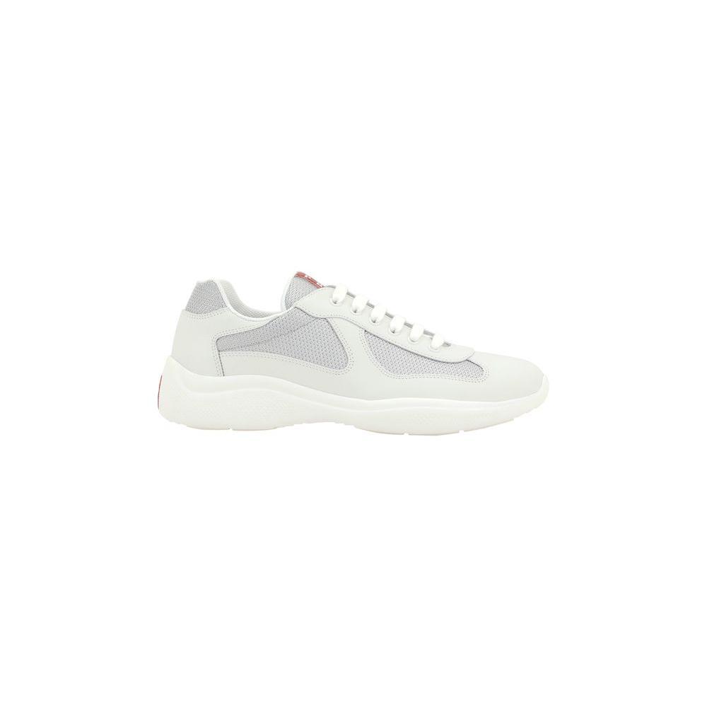 Prada America's Sneakers 1728,72470364320,EU40.5/US7.5,Men,Men - Shoes,New with tags,Prada,Shoes,Sneakers - Men - Shoes,White Prada PR-4E3400FG0006GWF0J36-EU40.5/US7.5