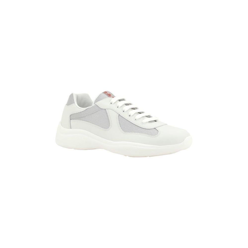 Prada America's Sneakers 1728,72470364320,EU40.5/US7.5,Men,Men - Shoes,New with tags,Prada,Shoes,Sneakers - Men - Shoes,White Prada PR-4E3400FG0006GWF0J36-EU40.5/US7.5