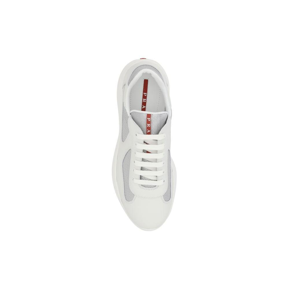 Prada America's Sneakers 1728,72470364320,EU40.5/US7.5,Men,Men - Shoes,New with tags,Prada,Shoes,Sneakers - Men - Shoes,White Prada PR-4E3400FG0006GWF0J36-EU40.5/US7.5